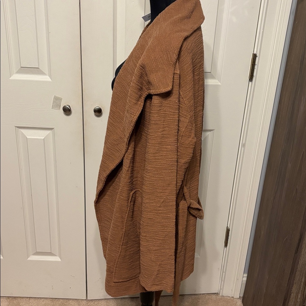 Steve Madden Textured Open Front Cardigan. - Picture 7 of 10